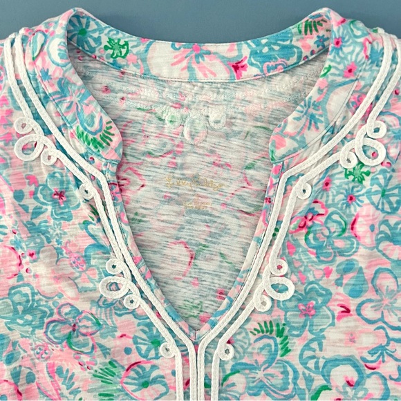 Lilly Pulitzer Kaia Resort White Love Bug Knit Tunic‎ Top - Picture 5 of 5